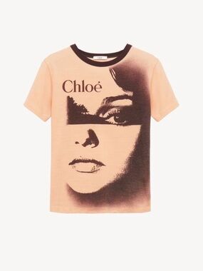 ✨ NEW CHLOE spring summer 2025 runway CREW-NECK LOGO T-SHIRT $590